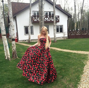 Платье женское черешня 133 ген $
