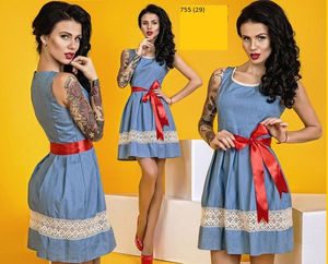 Летнее джинсовое платье 755 (29)