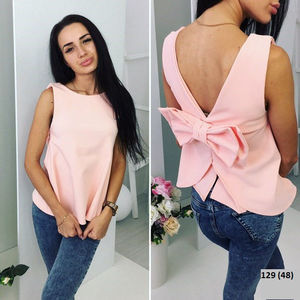 Блузка женская с открытой спиной 129 (48)