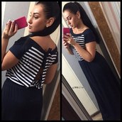 Платье длинное морячка д 996.3 гл