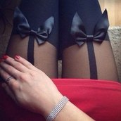 Колготы с бантом