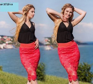 Юбка кружевная женская ат 3719 гл
